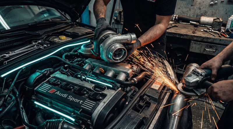 少女萝莉修车视频-涡轮增压改装视频教程